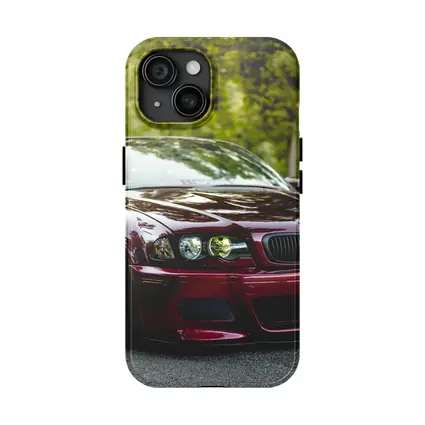 BMW M3 Convertible Slammed Dark Red Park