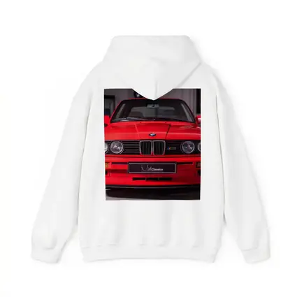 BMW E30 M3 Red Front View Garage