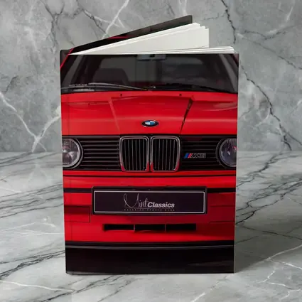 BMW E30 M3 Red Front View Garage