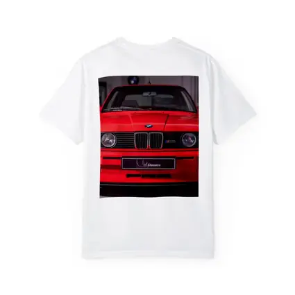 BMW E30 M3 Red Front View Garage