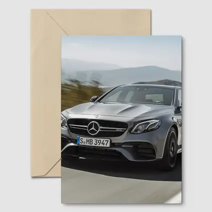 Mercedes AMG E63 Speeding On Mountain Road