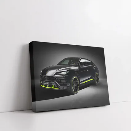 Lamborghini Urus Black Neon Green Studio