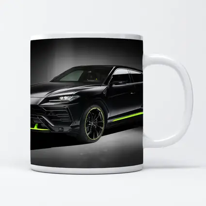Lamborghini Urus Black Neon Green Studio