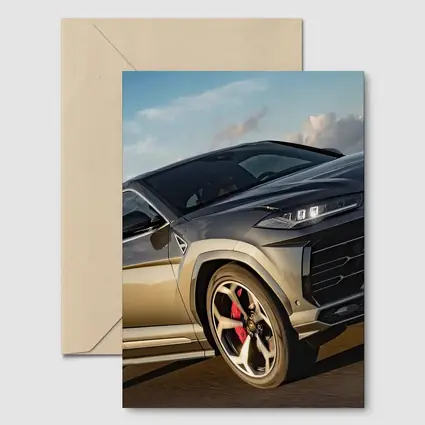 Lamborghini Urus Dark SUV Coastal Road