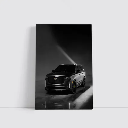 Cadillac Escalade V Matte Black Studio Shot