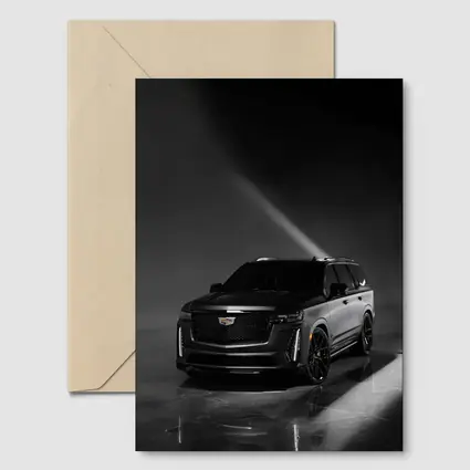 Cadillac Escalade V Matte Black Studio Shot