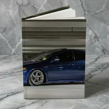 Acura TL Slammed Blue Parking Garage Shot