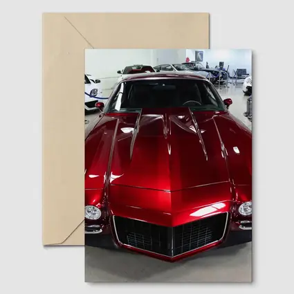 Chevrolet Camaro 1970 Red Car Showroom
