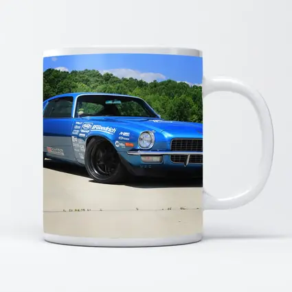 Chevrolet Camaro Blue Race Car Outdoor