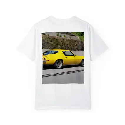 Yellow Chevrolet Camaro Z28 on Highway