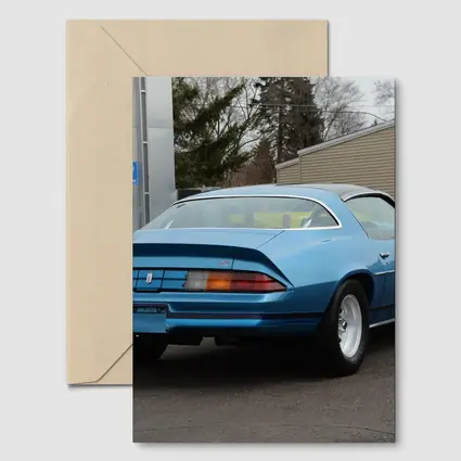 1980 Chevrolet Camaro Z28 Blue Rear View