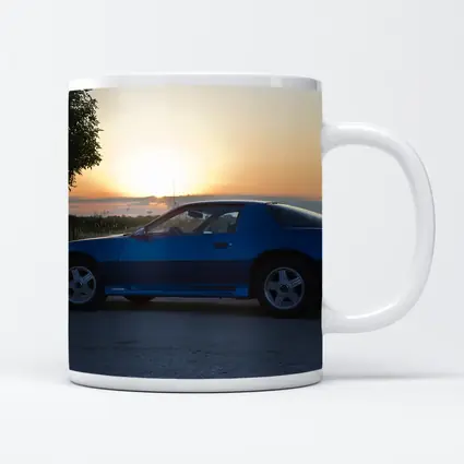 Chevrolet Camaro Z28 Blue Sunset Side Profile