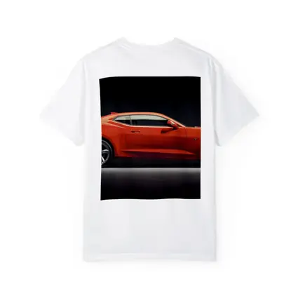 Chevrolet Camaro Orange Side Profile Dark Studio