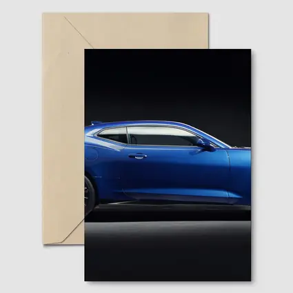 Chevrolet Camaro ZL1 Blue Studio Shot
