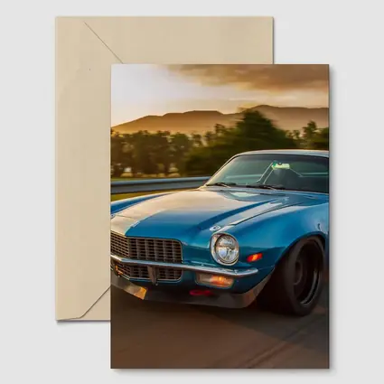 1970 Chevrolet Camaro Blue Sunset Highway