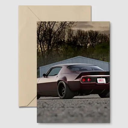 Chevrolet Camaro Muscle Car Dusk Parking Lot