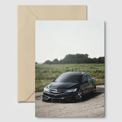 Acura ILX Slammed Black Sedan Open Field