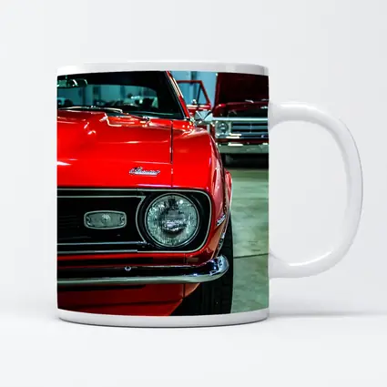 Chevrolet Camaro Red Muscle Car Garage