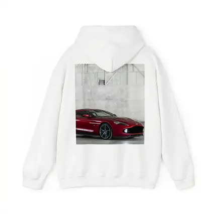 Aston Martin Vanquish Zagato Red Industrial Background
