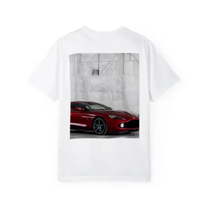 Aston Martin Vanquish Zagato Red Industrial Background