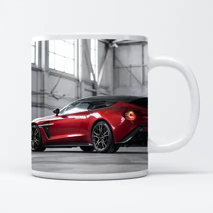 Aston Martin Vanquish Zagato Red Garage Shot