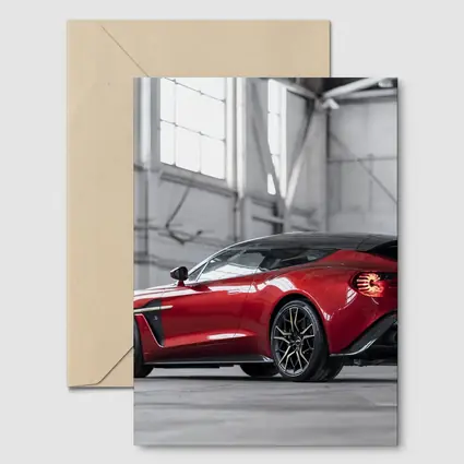 Aston Martin Vanquish Zagato Red Garage Shot
