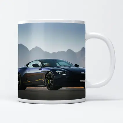 Aston Martin DB11 Dark Blue Desert Mountains
