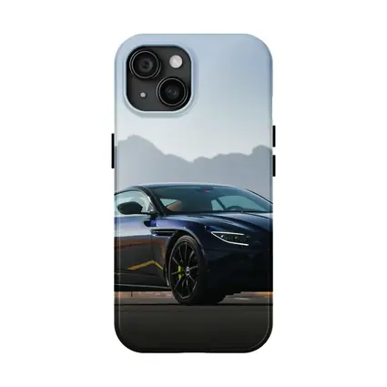 Aston Martin DB11 Dark Blue Desert Mountains