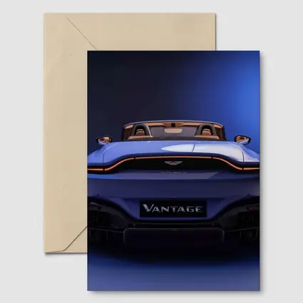 Aston Martin Vantage Roadster Rear Studio Blue