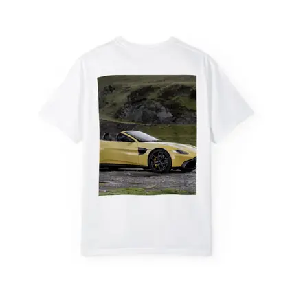 Aston Martin Vantage Roadster Yellow Rocky Landscape