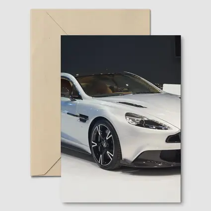 Aston Martin Vanquish S Silver Auto Show