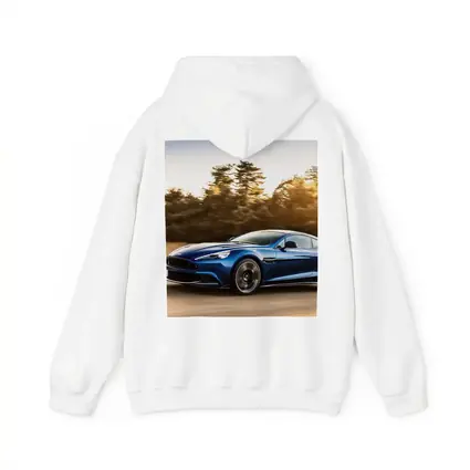 Aston Martin Vanquish Blue Speeding Road