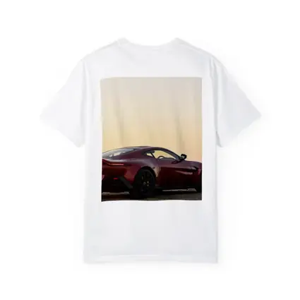 Aston Martin Vantage Red Sunset Coastal View