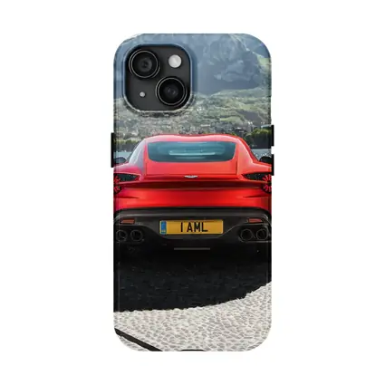 Aston Martin Vanquish Zagato Red Lakeside Mountains