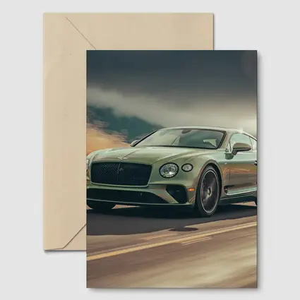 Bentley Continental GT Green Desert Highway Drive