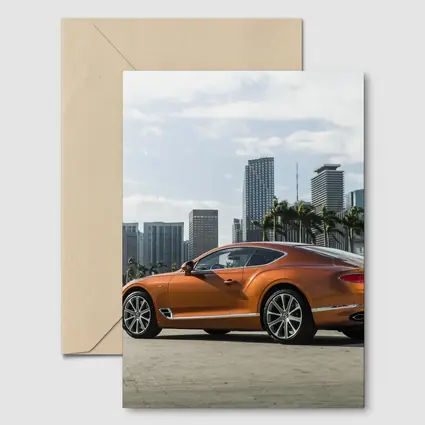 Bentley Continental GT Orange City Skyline
