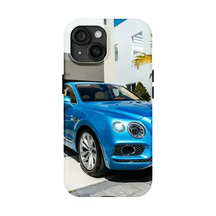 Bentley Bentayga Blue SUV Miami Driveway