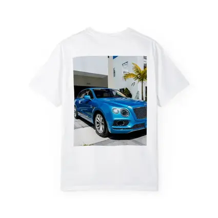 Bentley Bentayga Blue SUV Miami Driveway