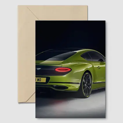 Bentley Continental GT Lime Green Studio Shot