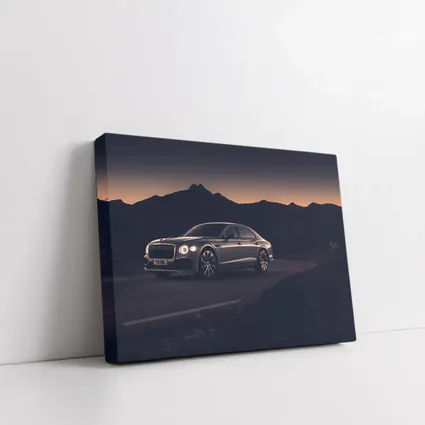 Bentley Flying Spur Dark Mountain Sunset Road