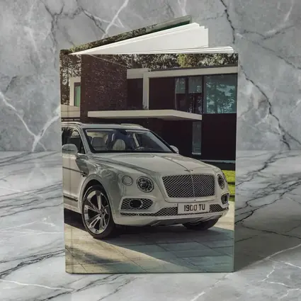 Bentley Bentayga SUV Parked Outside Modern Villa