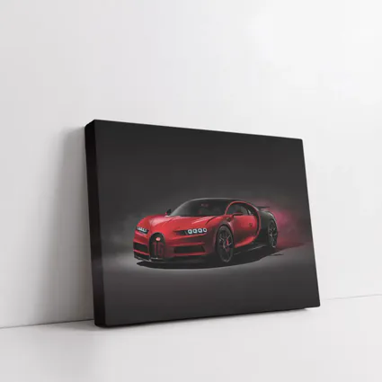 Bugatti Chiron Sport Red Dark Background