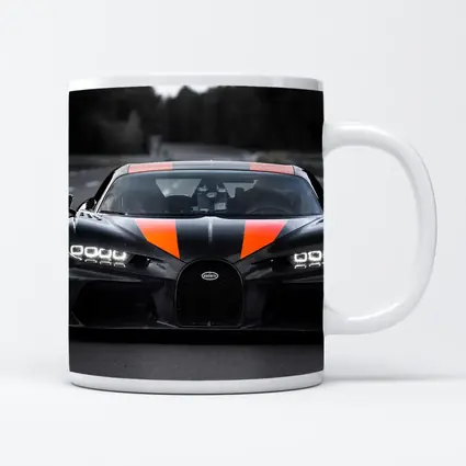 Bugatti Chiron Super Sport Black Orange Road