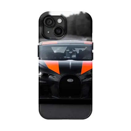 Bugatti Chiron Super Sport Black Orange Road