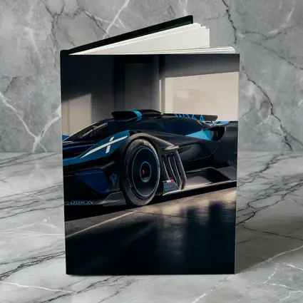 Bugatti Bolide Dark Blue Garage Setting