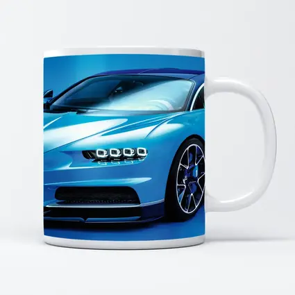 Bugatti Chiron Light Blue Studio Shot