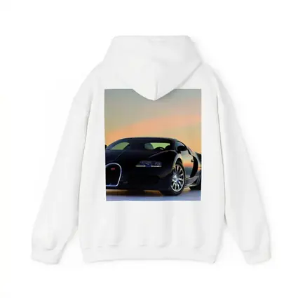 Bugatti Veyron Black Supercar Sunset Sky