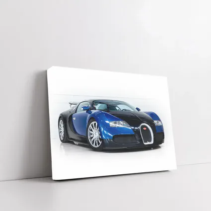 Bugatti Veyron Blue Black White Studio