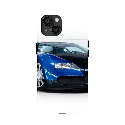 Bugatti Veyron Blue Black White Studio