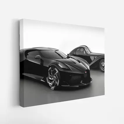 Bugatti La Voiture Noire Black Studio Shot